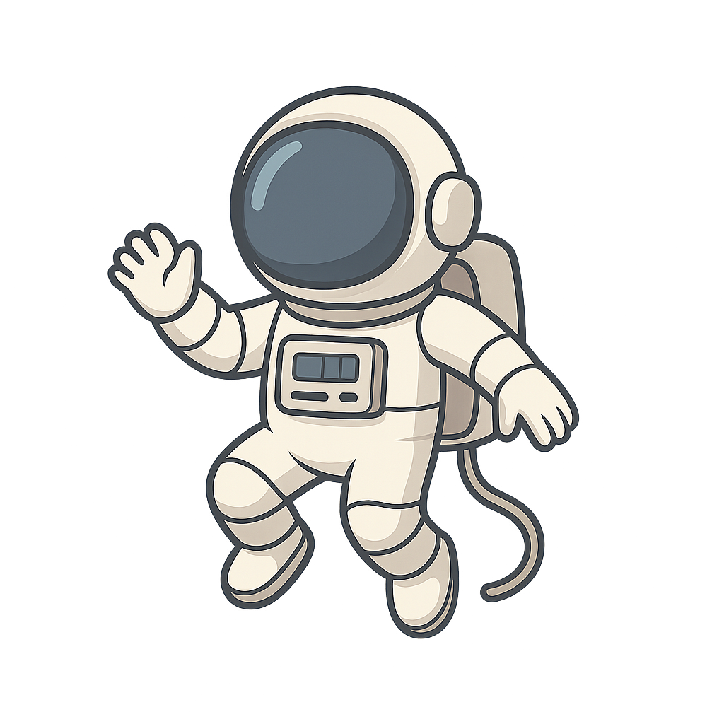 Floating astronaut